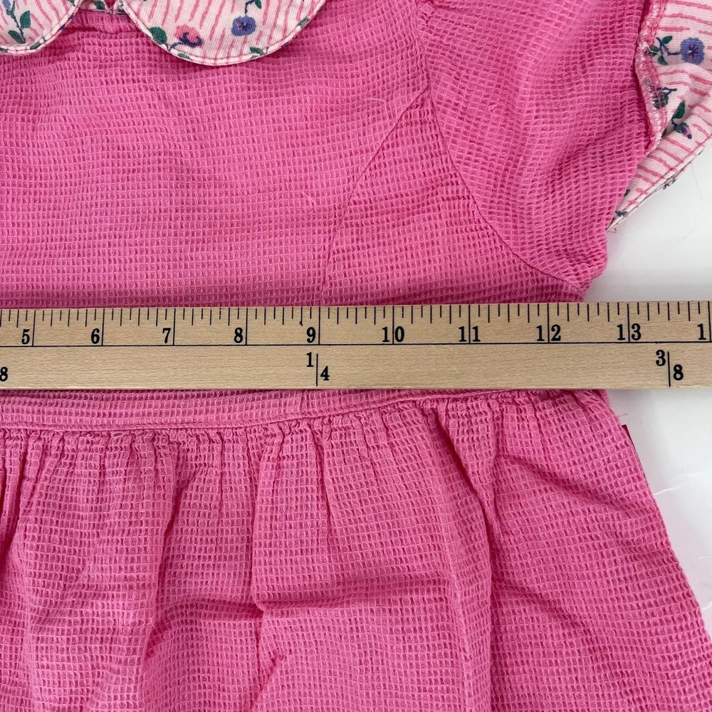 vintage 90s Esprit girls pink‎ dress heart pockets - Picture 6 of 10